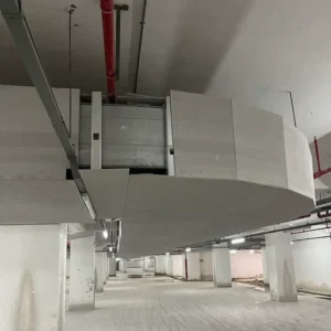 Fireproof calcium silicate board for internal cladding
