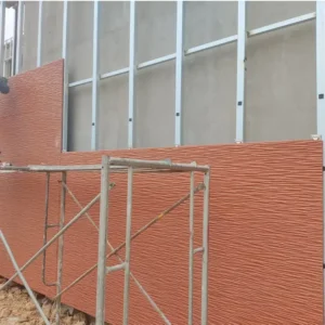 Fireproof fiber cement board for exterior wall cladding