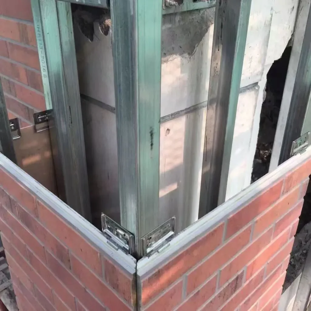 fiber cement brick-patterned cladding