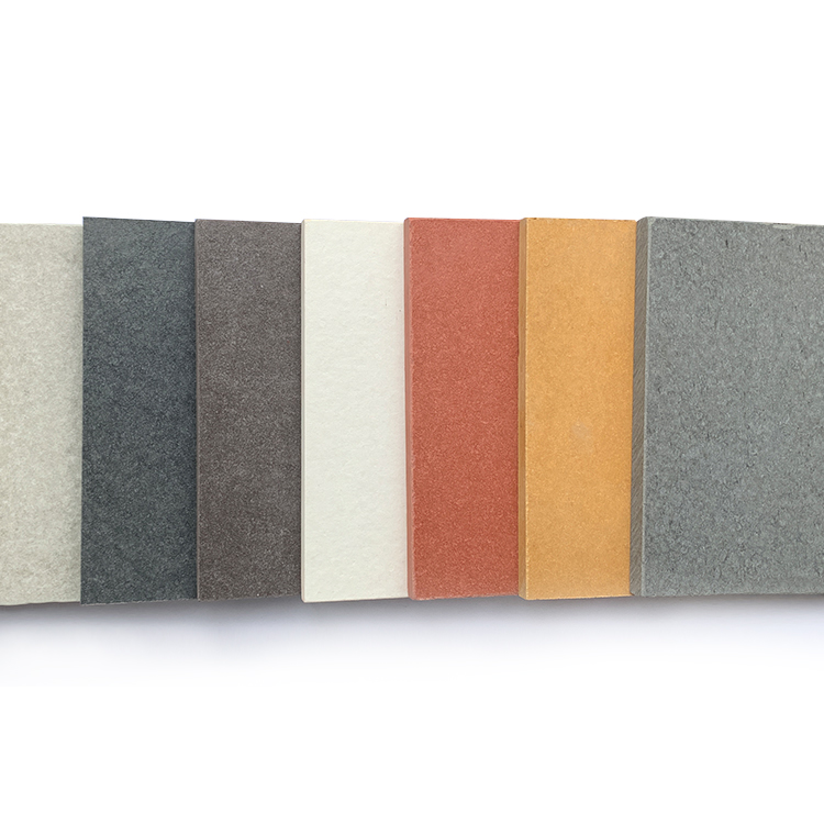 through-color fiber reinforced cement board