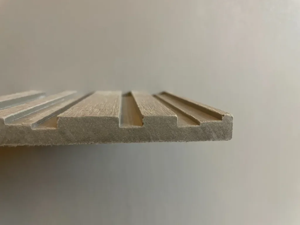 cement grooved panel