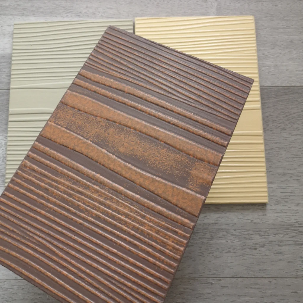 Fiber cement exterior wall cladding